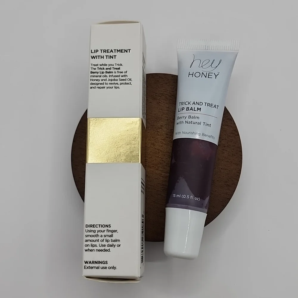 Hey Honey Trick and Treat Lip Balm- Berry Balm with Natural Tint